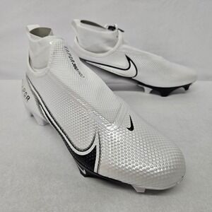Nike Men's Vapor Edge Pro 360 Football Cleats AO8277-100 White Black Sz 8.5